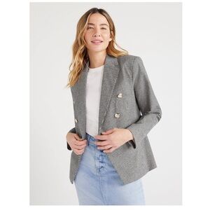 Free Assembly Women’s Double Breasted Blazer, Size L